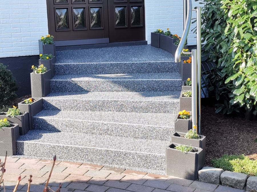 Verlegung auf Treppen & Stufen